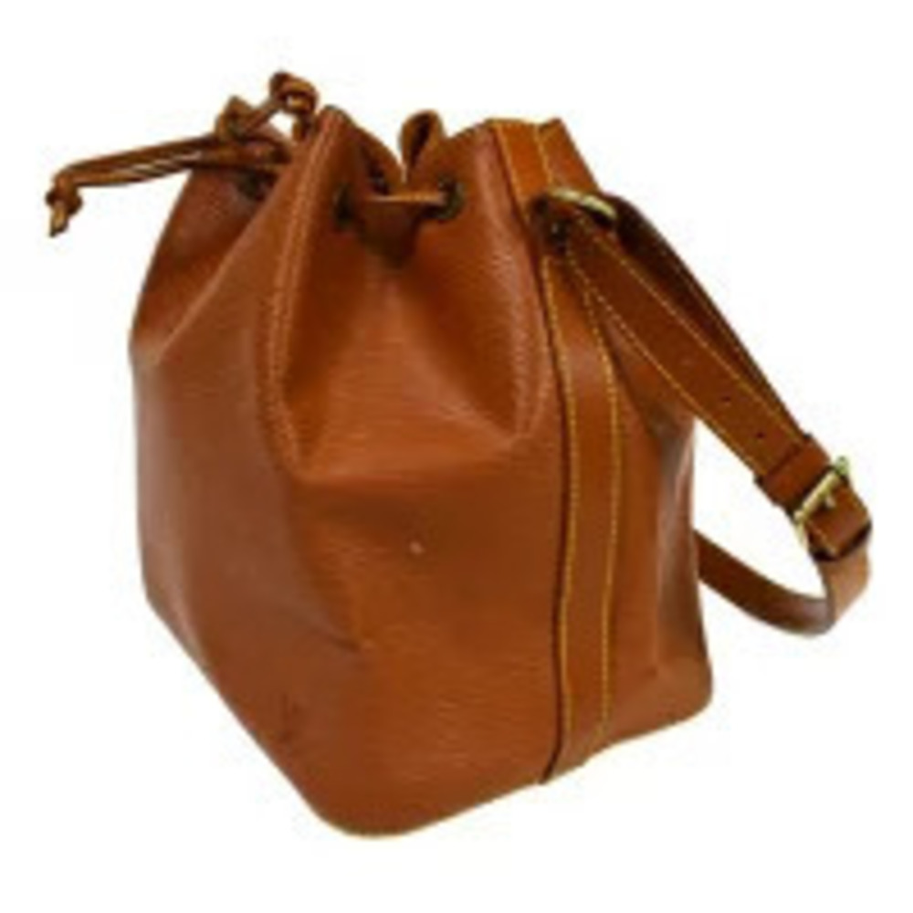 Louis Vuitton Drawstring Epi Shoulder Noe Bag Leather Brown